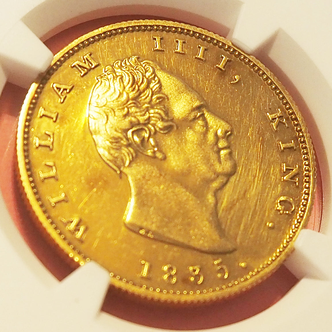 【激推し!激レア入手困難‼】イギリス領インド 2モハール金貨 ウィリアム・ワイオン 1835 RESTRIKE PF62