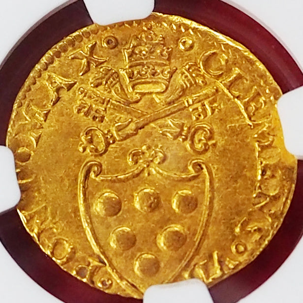 《 CC特別割引 》イタリア ダガット/フィオリーノ金貨 クレメンス7世 1523-34 MS62 ( NGC )