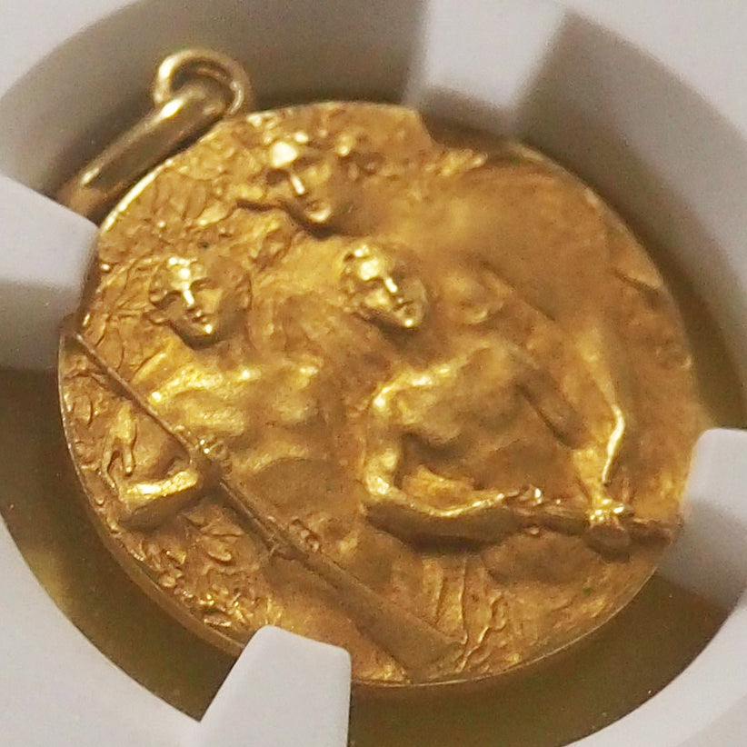 🆙新価格📰イタリア ゴールドメダル 射撃競技会記念 1925 オンリーワン最高鑑定MS64 ( NGC )