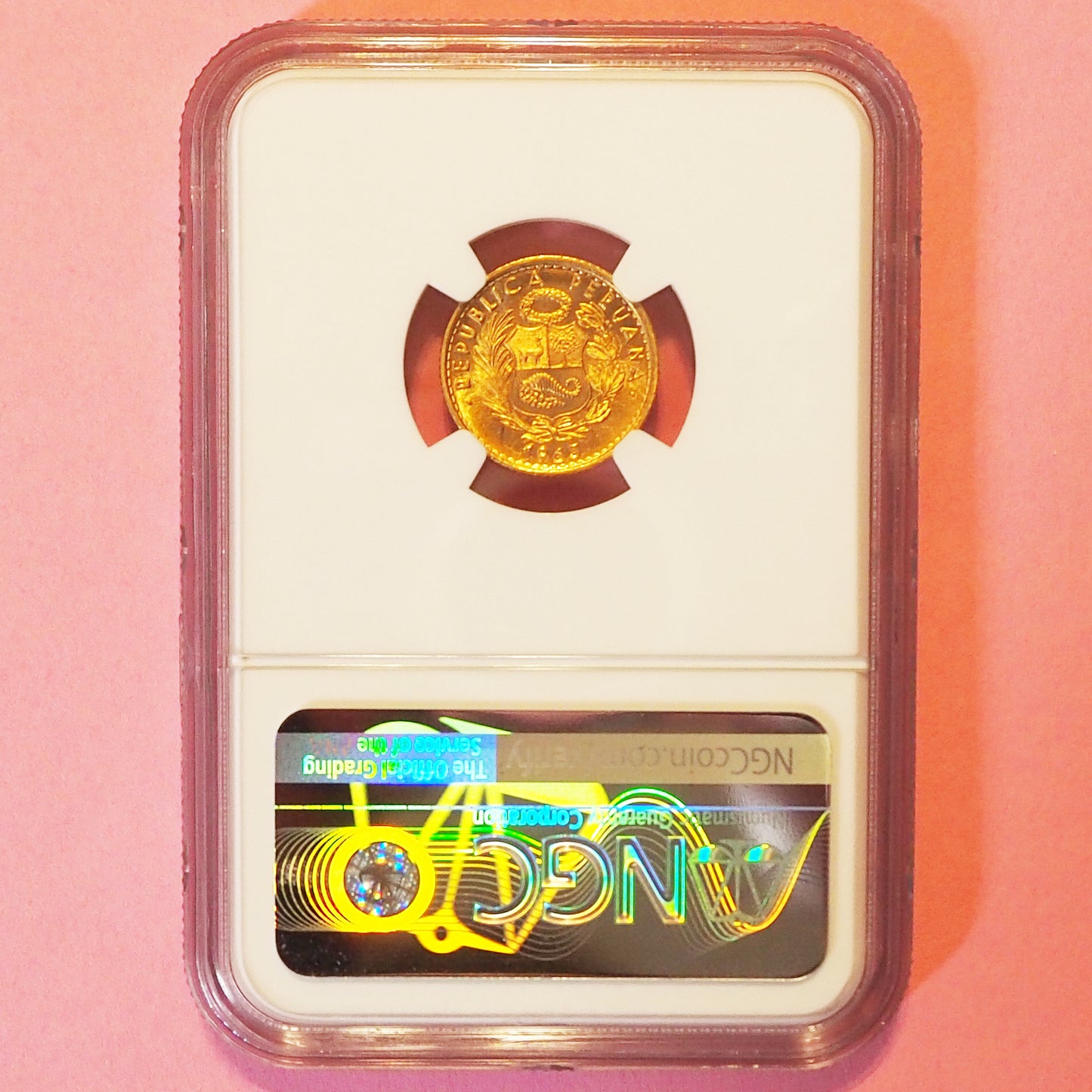 ペルー 10ソル金貨 シーテッド・リバティー 1963 MS67 ( NGC )