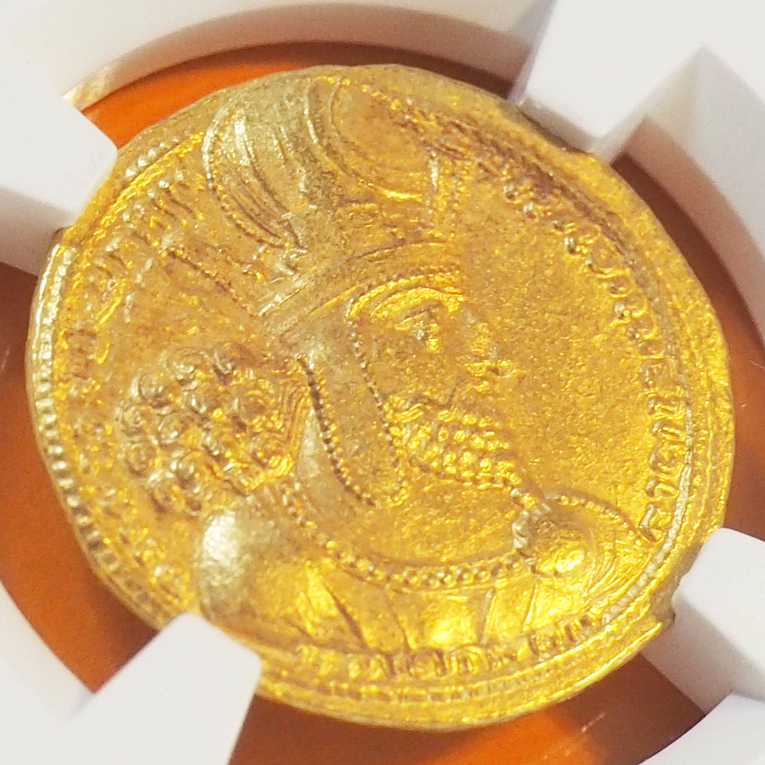サーサーン朝ペルシア ディナール金貨 シャープール1世 AD240-272 MS5/5,3/5 brushed ( NGC )