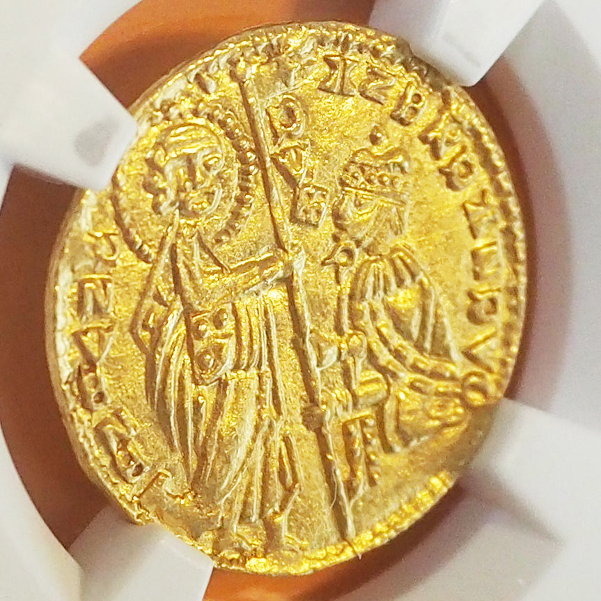 ギリシャ ゼッキーノ金貨 ダガット アンドレア・ダンドロ 1343-54 MS66 ( NGC )