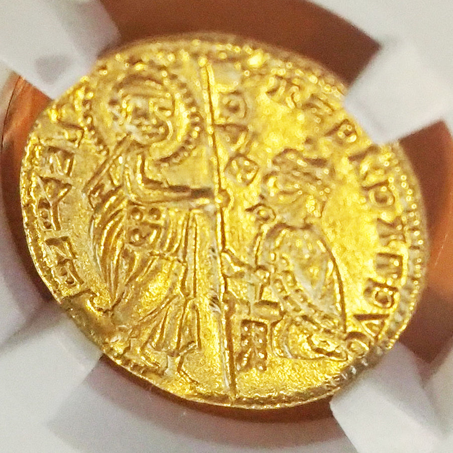 ギリシャ ゼッキーノ金貨 ダガット アンドレア・ダンドロ 1343-54 MS66 ( NGC )