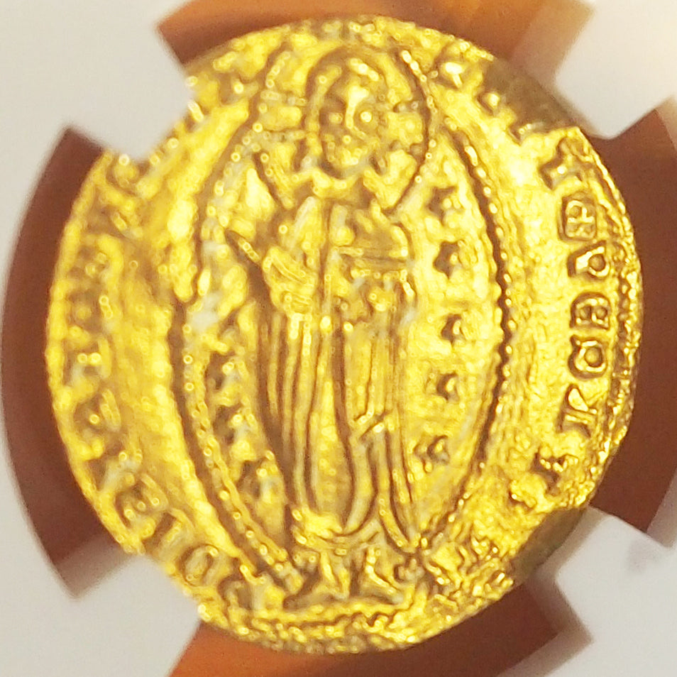 ギリシャ ゼッキーノ金貨 ダガット アンドレア・ダンドロ 1343-54 MS66 ( NGC )