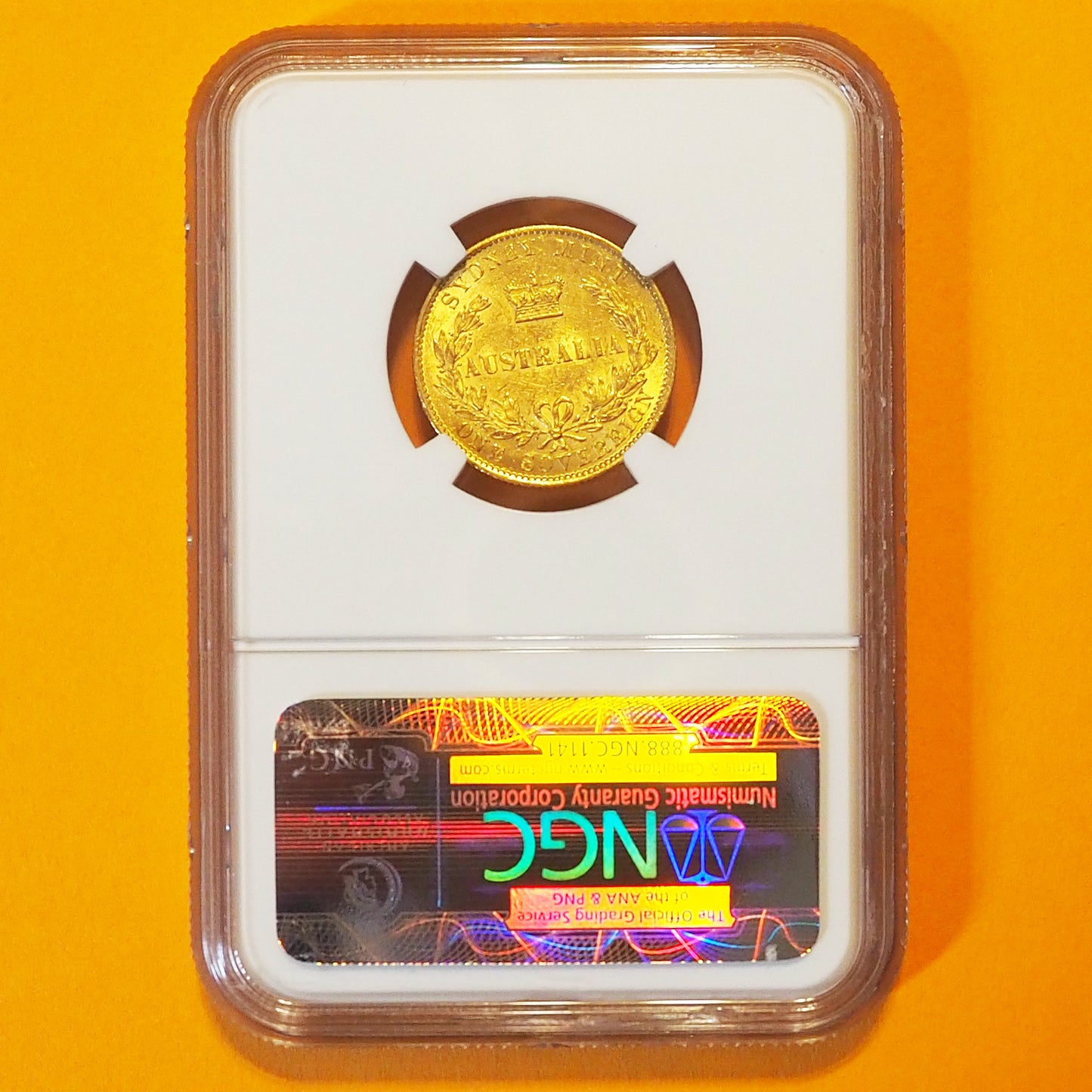 【栄光の象徴クィーン】オーストラリア ソブリン金貨 ヴィクトリア 1866 MS61