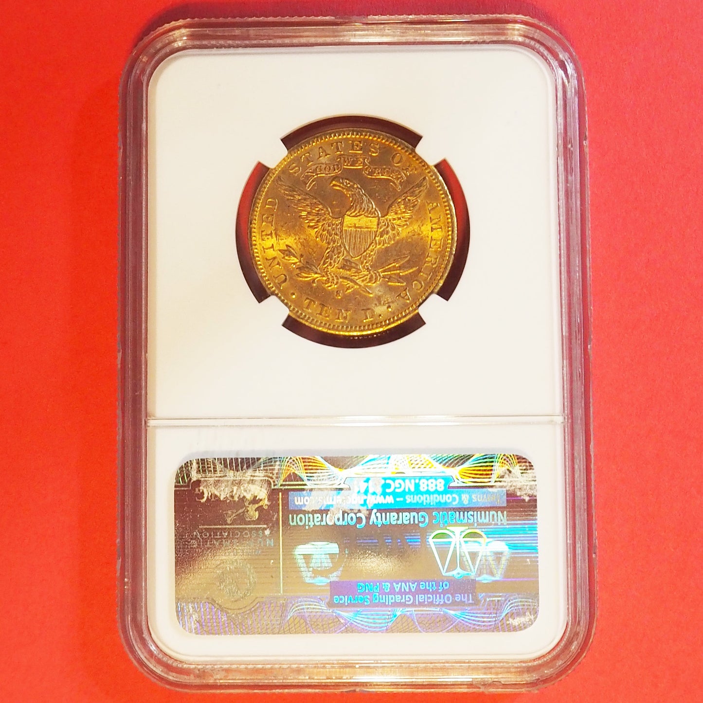 アメリカ 10ドル金貨 リバティー・ヘッド 自由の女神 イーグル 1881 MS62 ( NGC )