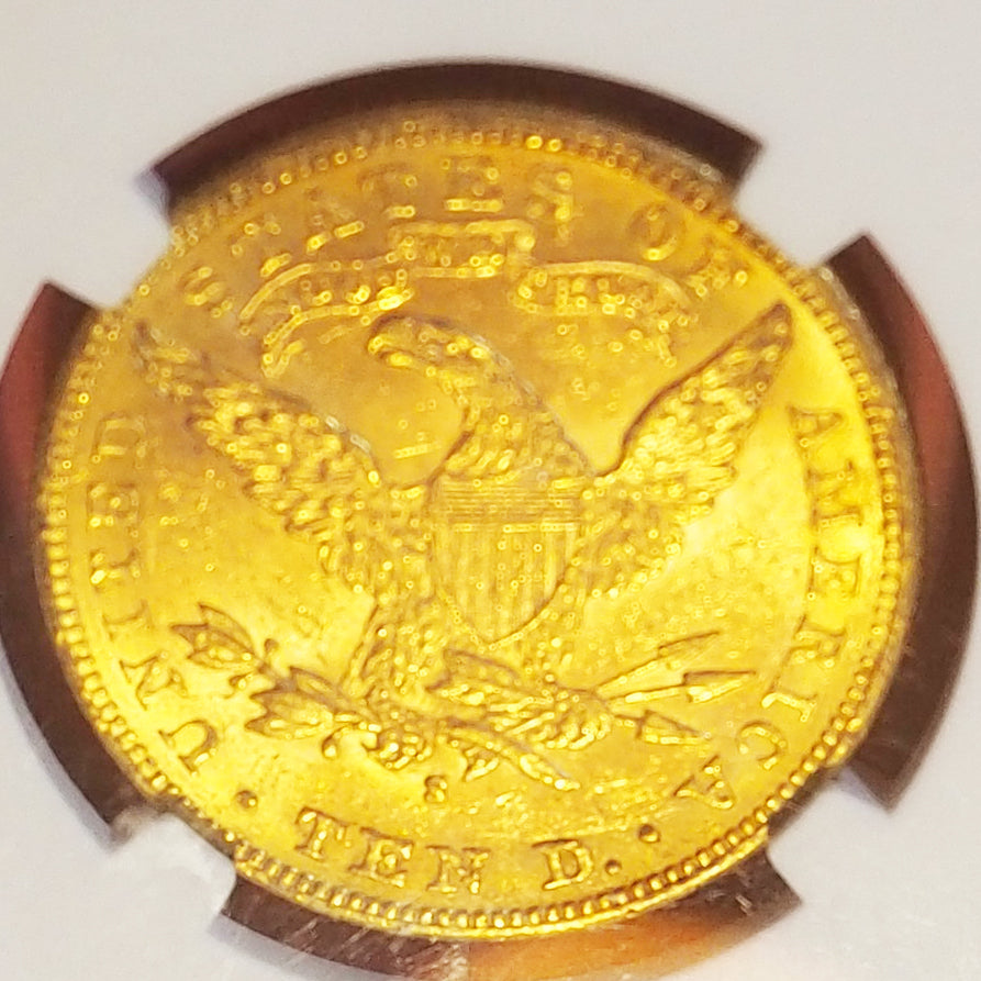 アメリカ 10ドル金貨 リバティー・ヘッド 自由の女神 イーグル 1881 MS62 ( NGC )