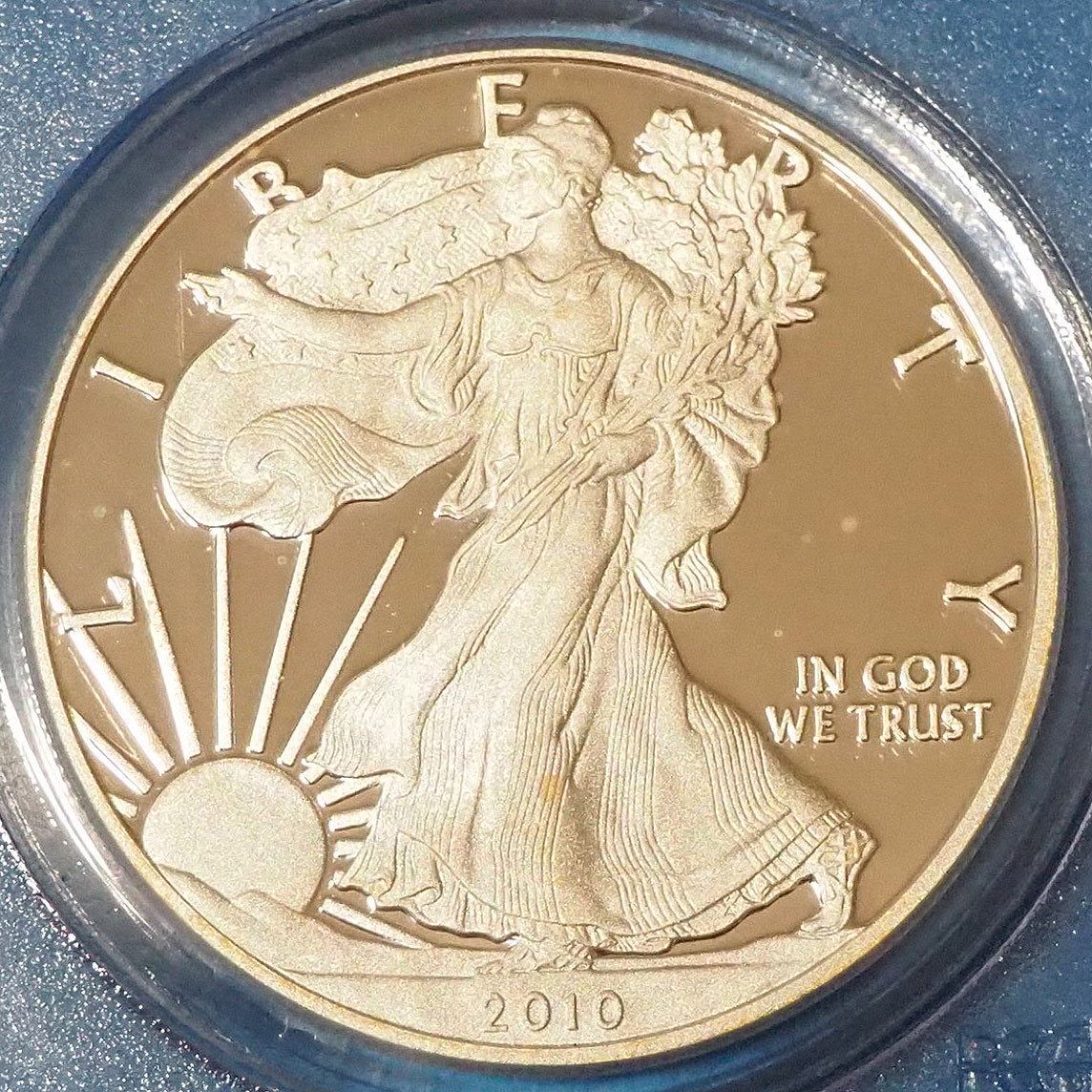 【最高ファーストストライク】アメリカ 1ドル銀貨 自由の女神 シルバーイーグル 2010 PR70DCAM FS