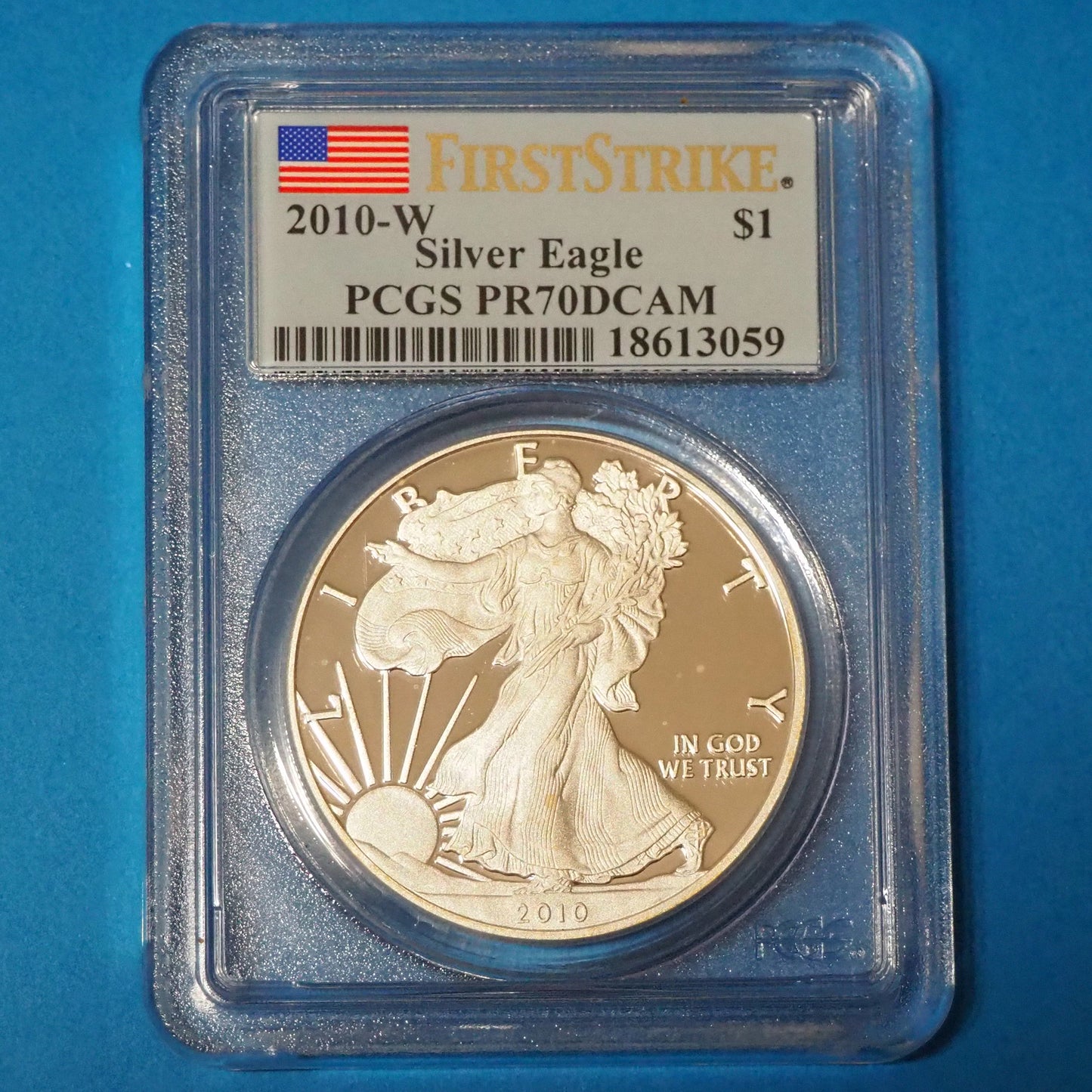 【最高ファーストストライク】アメリカ 1ドル銀貨 自由の女神 シルバーイーグル 2010 PR70DCAM FS