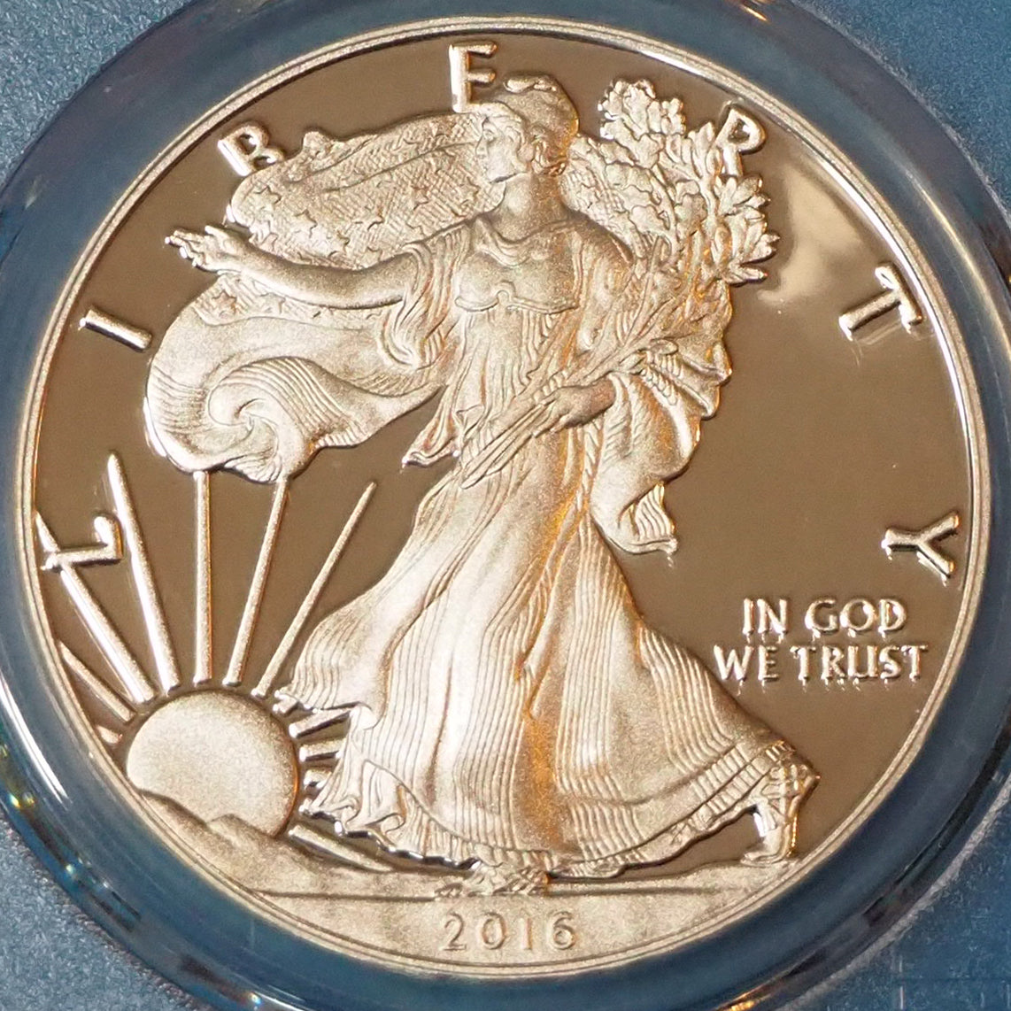 【プルーフ最高鑑定】アメリカ 1ドル銀貨 自由の女神 30周年記念 2016(2019) PR70DCAM