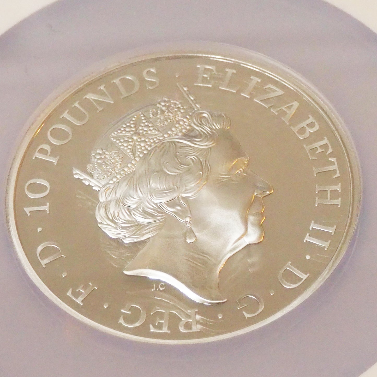 【咆哮する最強ビースト】イギリス 10ポンド銀貨 イングランドのライオン 2017 PF70 ULTRA CAMEO