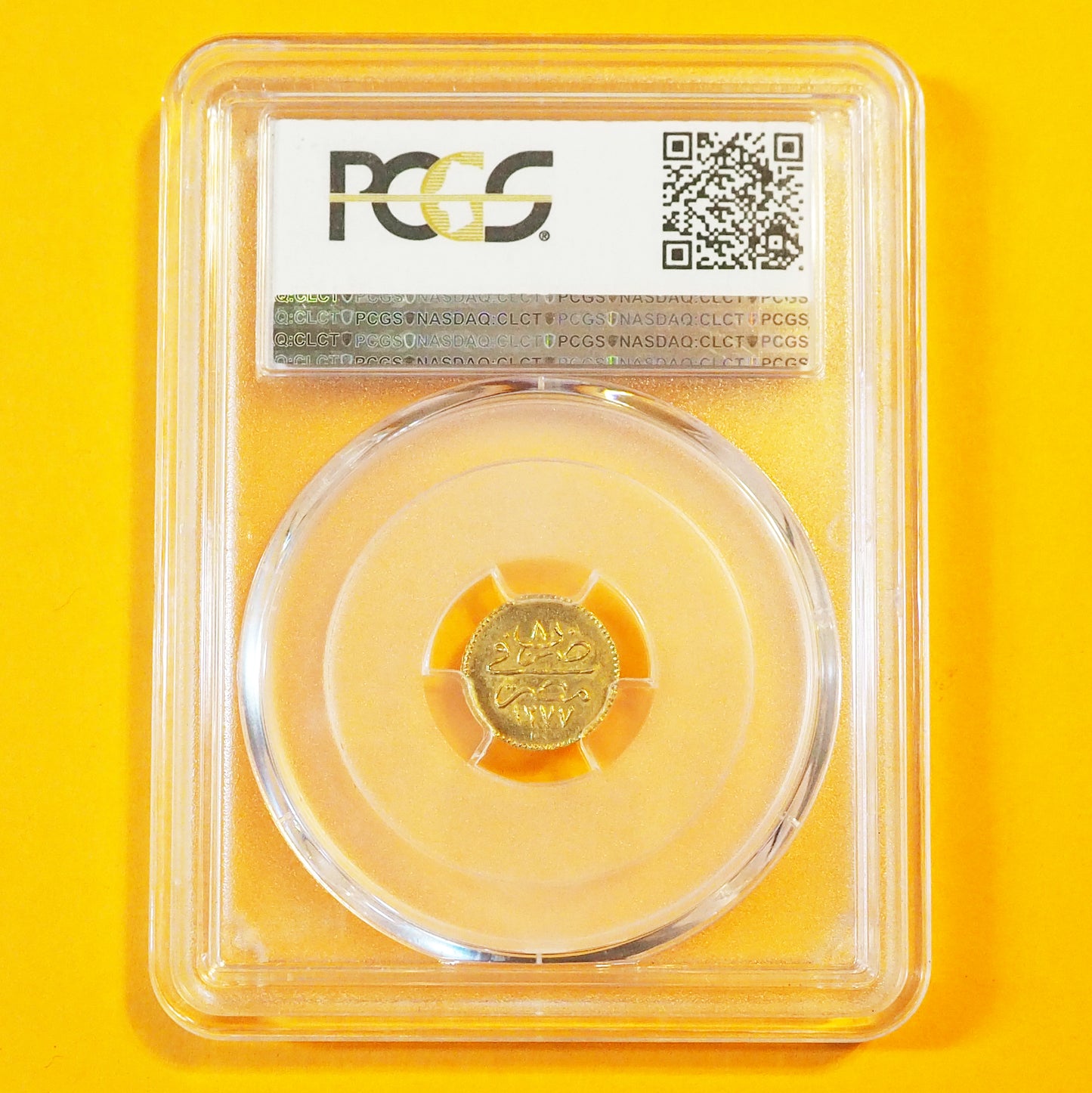エジプト 5クルシュ金貨 AH1277//8(1867) 準最高鑑定MS64 ( PCGS )