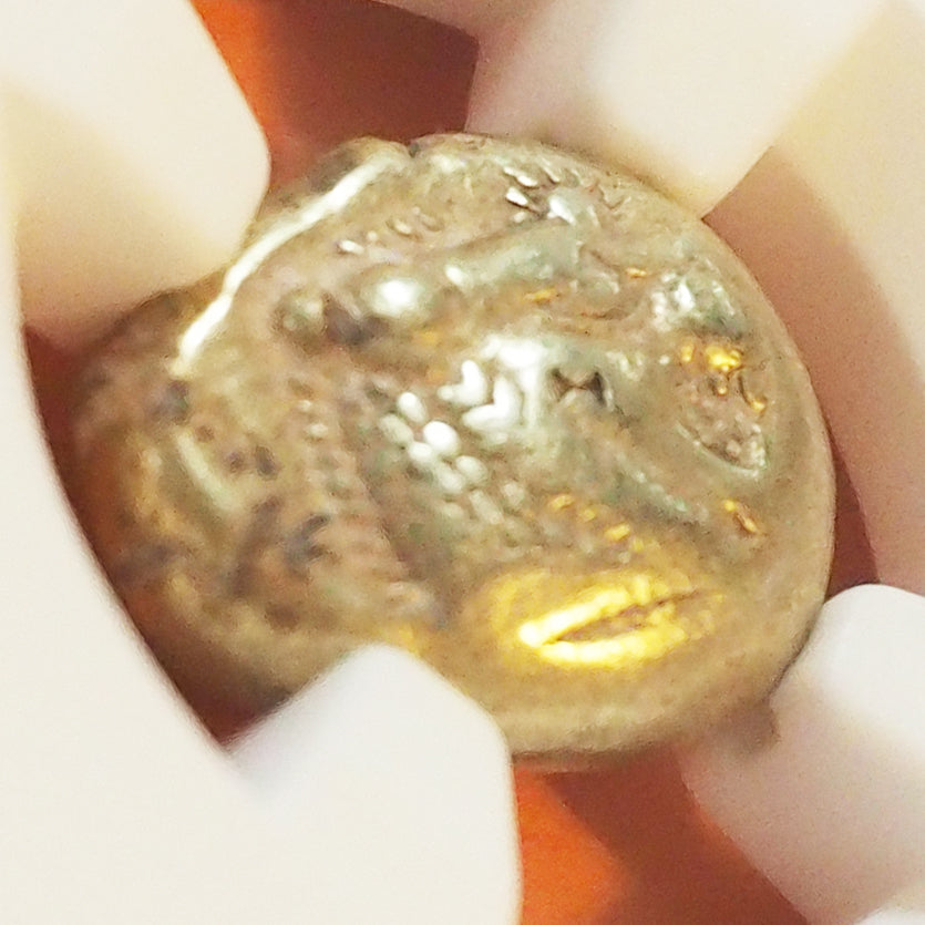 リディア王国 1/3スタテル・エレクトロン貨 権力の象徴ライオン 世界最古の金貨 c.610-546 BC Ch VF 4/5,2/5 countermarks  ( NGC )