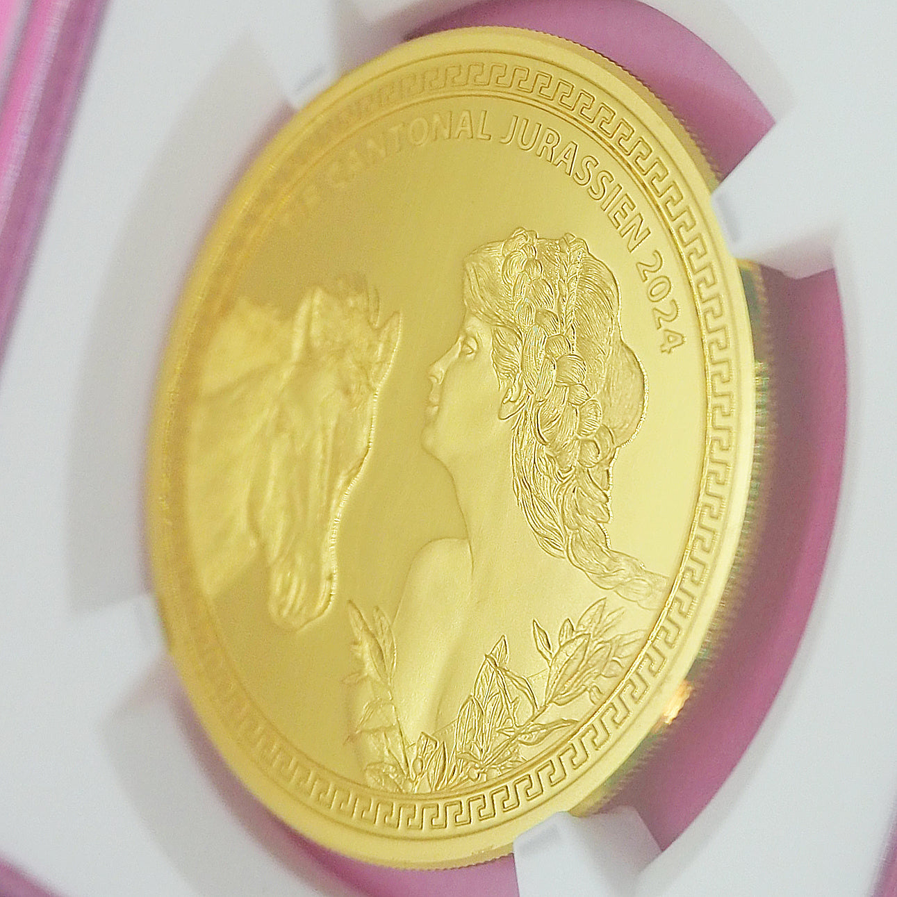 スイス 500フラン金貨 金品位0.999 ジュラ 現代射撃祭 女神ヘルヴェティア 発行150枚 最高鑑定 PF70 ULTRA CAMEO ( NGC ) 最高・最強・完璧鑑定