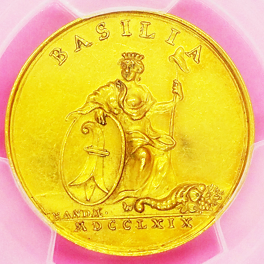ðã¹ã€ã¹ ããŒãŒã« 3ãã¬ããé貚ãã·ãŒãããã»ãã«ãŽã§ãã£ã¢ããããããã³ã¹ã®ç®ã1769 PCGSåäžïŒæé«éå®MS61