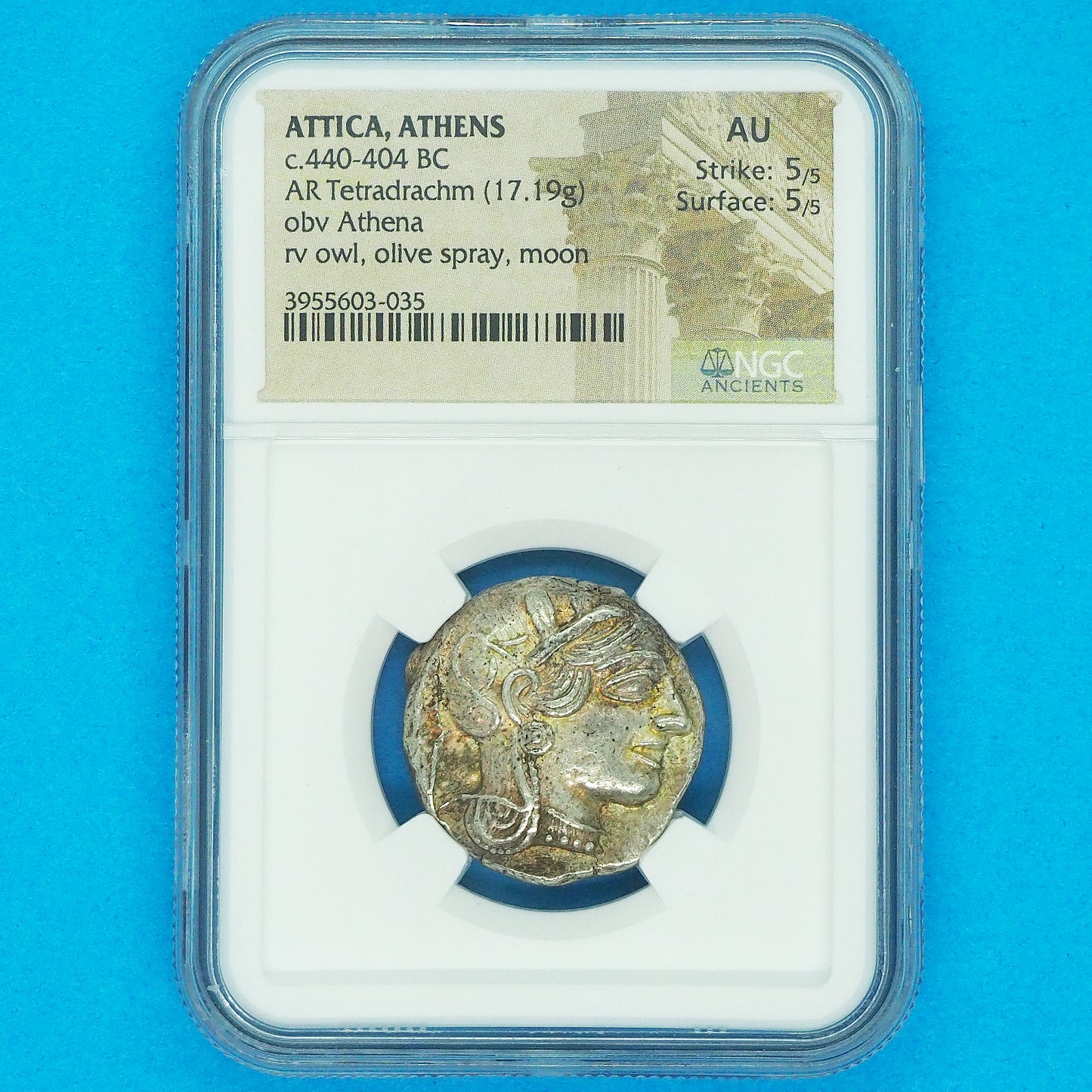 ðã®ãªã·ã£ ããã©ã»ãã©ã¯ãé貚 女ç¥ã¢ãã èé³¥ãã¯ã㊠c.440-404BC é«éå®AUãã«ã«ãŠã³ã5/5ã»5/5 ïŒïŒ®ïŒ§ïŒ£ïŒ