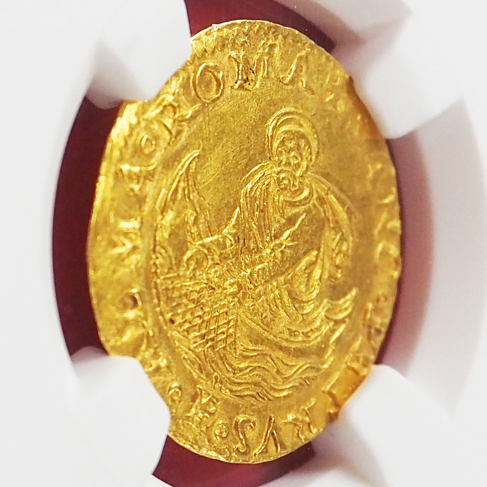 【★最高鑑定★レアデザイン】イタリア ダガット/フィオリーノ金貨 クレメンス7世 1523-34 MS62