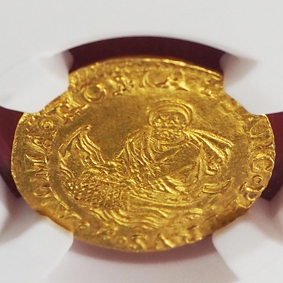 【★最高鑑定★レアデザイン】イタリア ダガット/フィオリーノ金貨 クレメンス7世 1523-34 MS62