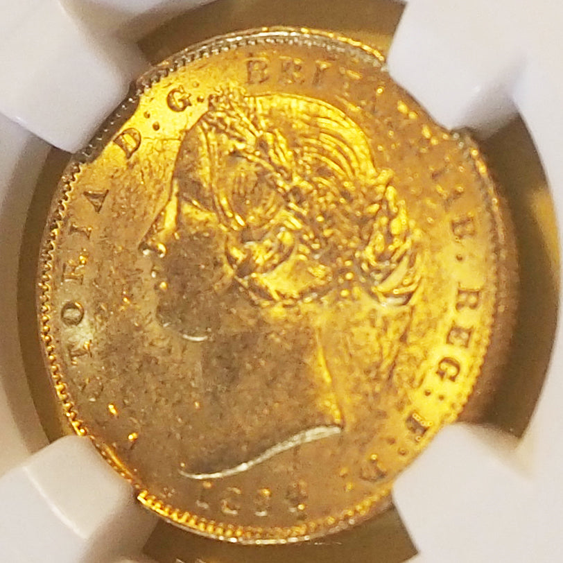 オーストラリア ソブリン金貨 ヴィクトリア 1864 MS61 ( NGC ) – CoinCity