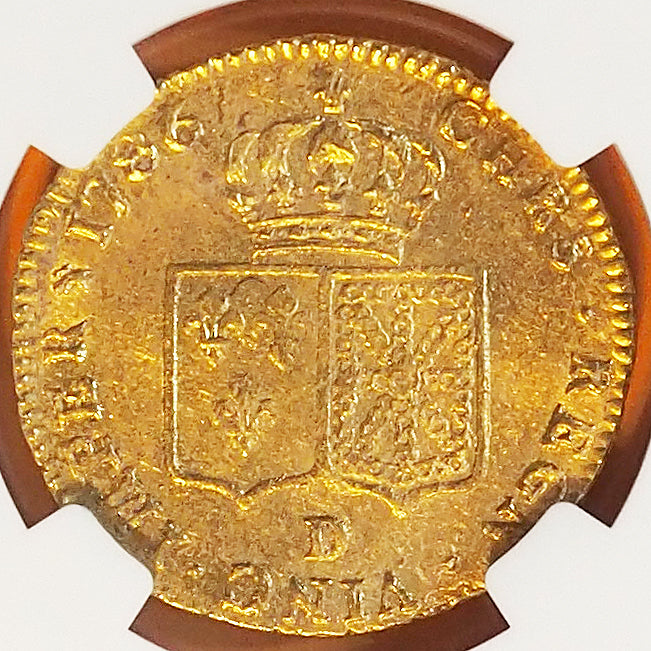 フランス ２ルイドール金貨 ルイ１６世 1786D MS62 ( NGC ) – CoinCity