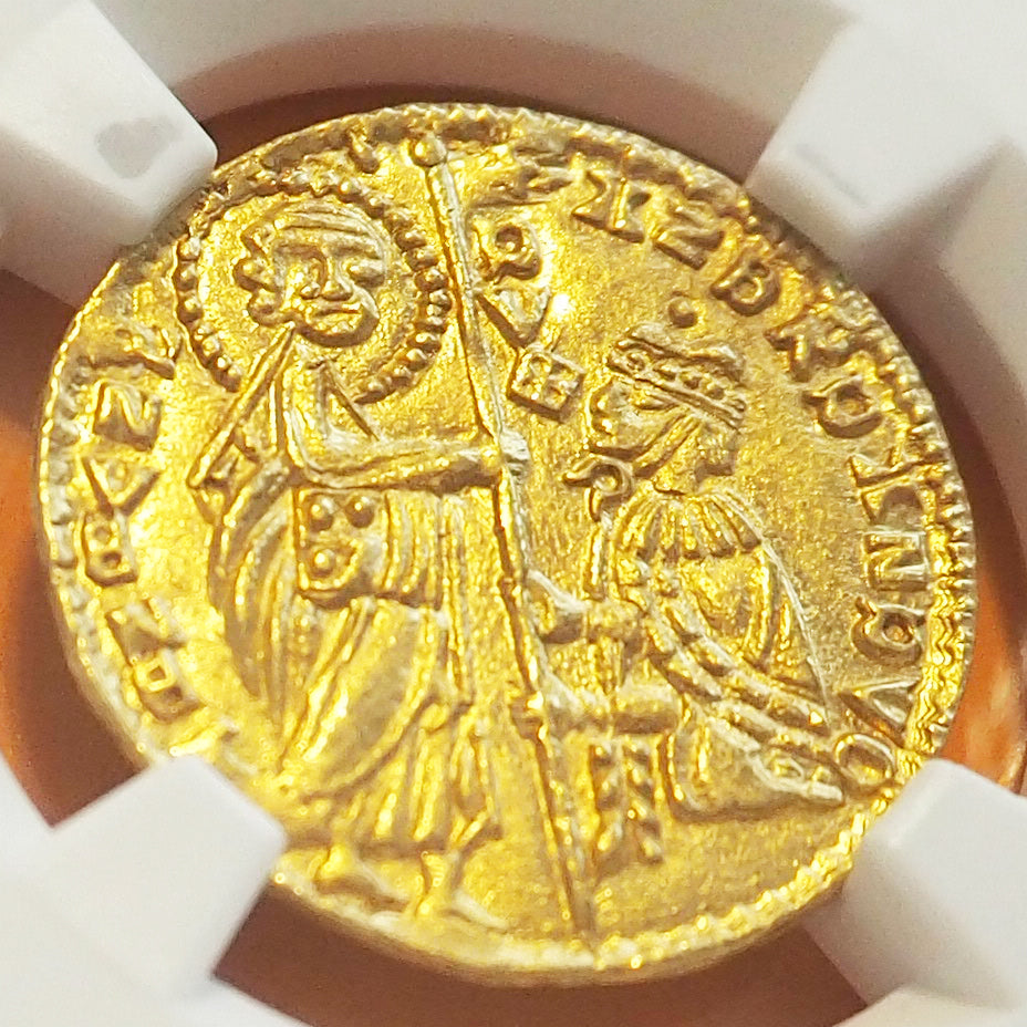 ギリシャ ゼッキーノ金貨 ダガット アンドレア・ダンドロ 1343-54 MS66 ( NGC )