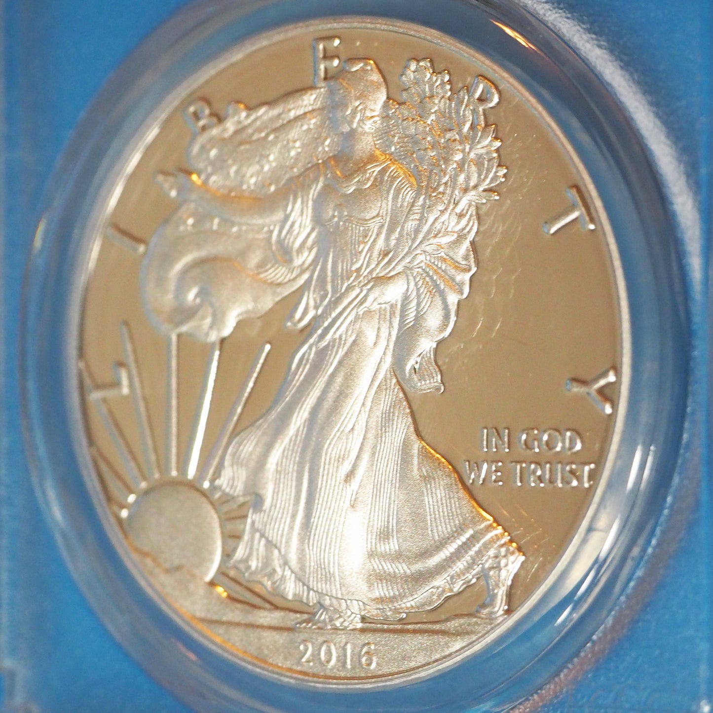 【プルーフ最高鑑定】アメリカ 1ドル銀貨 自由の女神 30周年記念 2016(2019) PR70DCAM