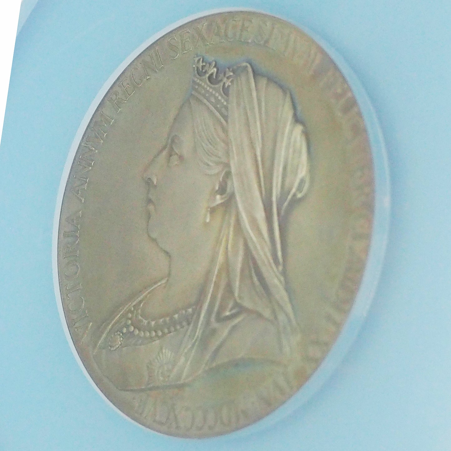 イギリス 大型(55mm)シルバーメダル ヴィクトリア女王 ダイヤモンド・ジュビリー 1897 絶妙トーン！超稀少最高鑑定MS66（NGC）