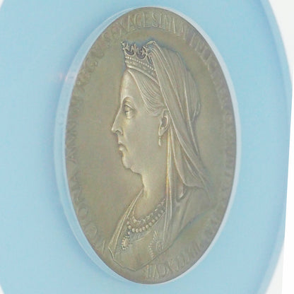 イギリス 大型(55mm)シルバーメダル ヴィクトリア女王 ダイヤモンド・ジュビリー 1897 絶妙トーン！超稀少最高鑑定MS66（NGC）