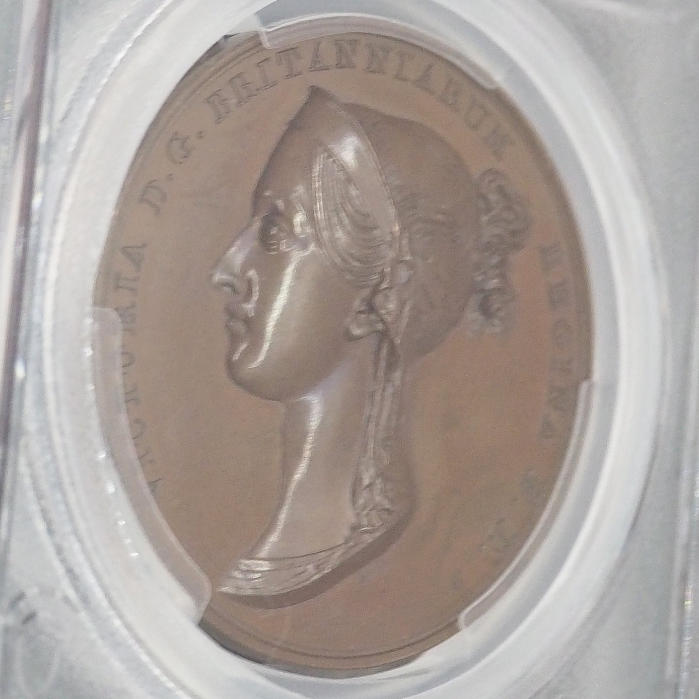 イギリス ブロンズメダル ヴィクトリア  女神/ブリタニア・スコッティア・ヒベルニア 1838 最高鑑定SP65▶製造当時の付属品アリ◀