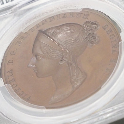 イギリス ブロンズメダル ヴィクトリア  女神/ブリタニア・スコッティア・ヒベルニア 1838 最高鑑定SP65▶製造当時の付属品アリ◀