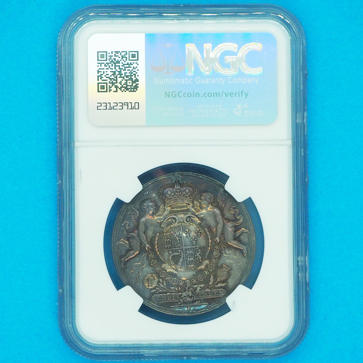 イギリス シルバーメダル アン女王 イングランド＆スコットランド ユニオン 連合記念 1707 UNC DETAILS CLEANED（NGC）