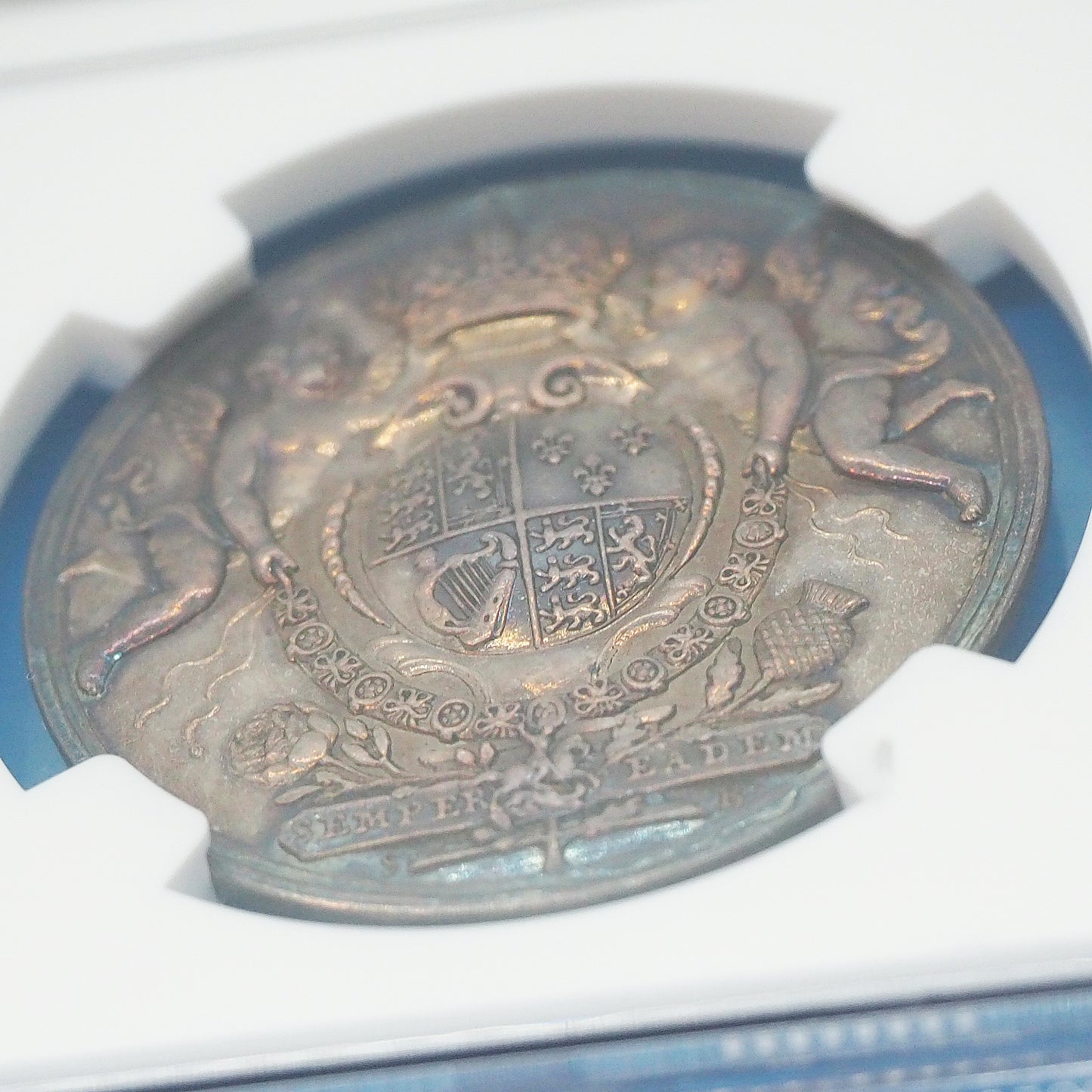 イギリス シルバーメダル アン女王 イングランド＆スコットランド ユニオン 連合記念 1707 UNC DETAILS CLEANED（NGC）