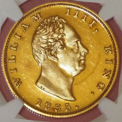 【激推し！激レア入手困難‼】イギリス領インド 2モハール金貨 ウィリアム・ワイオン 1835 RESTRIKE PF62
